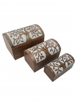 Carved Wooden Box Merchants of India products